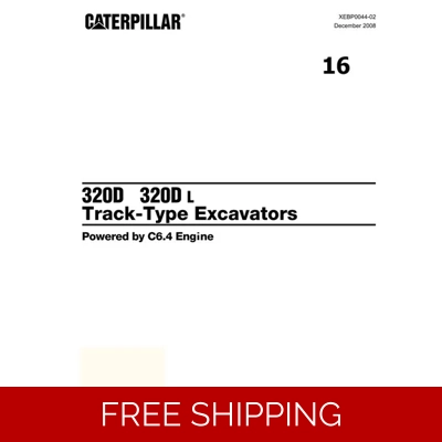 16 CATERPILLAR 320D, 320DL EXCAVATOR PARTS MANUAL